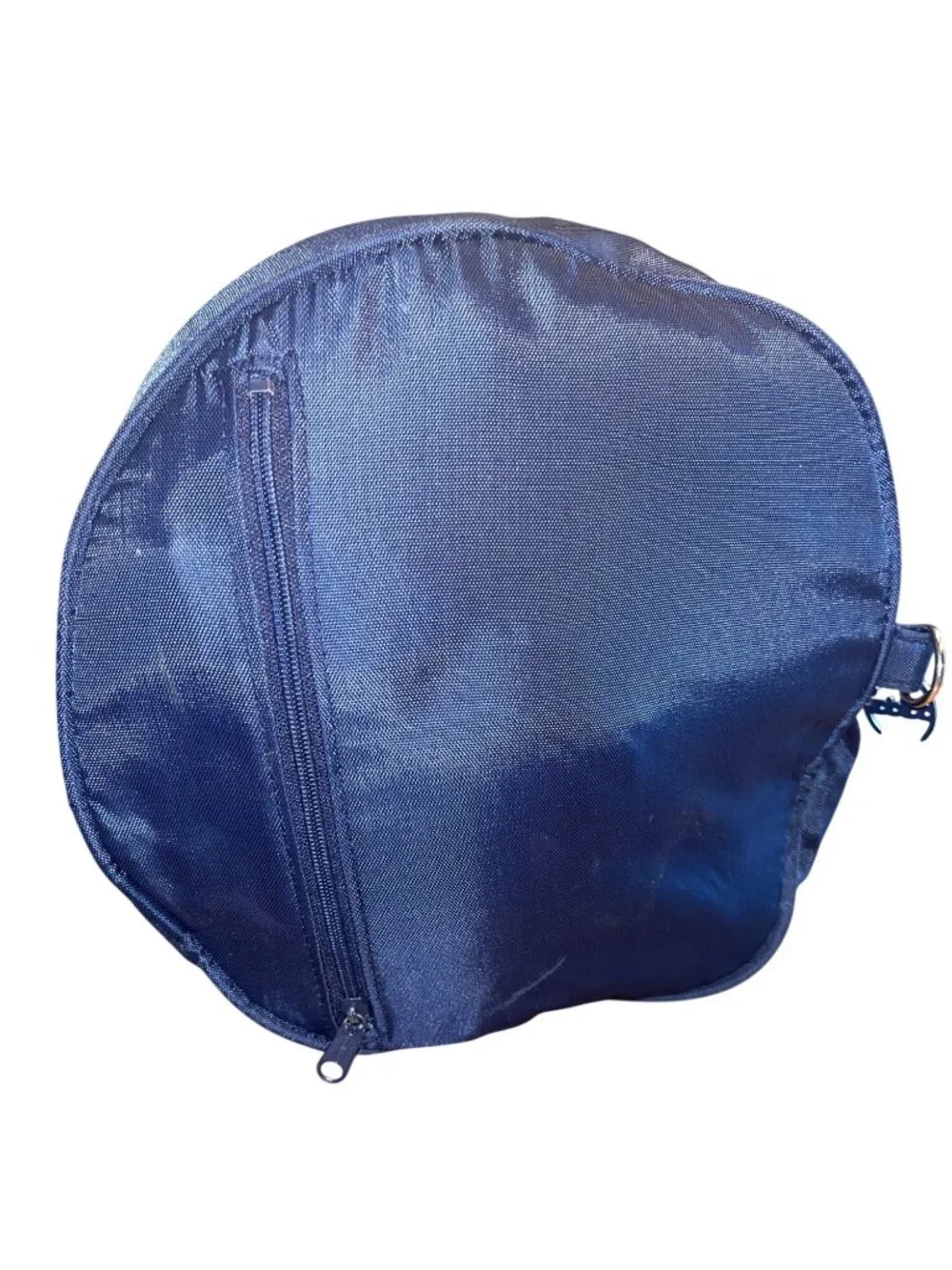 Adidas Blue Silver Retro Gym Duffel Bag With Trefoil Logo Lightweight Nylon - Picture 5 of 7